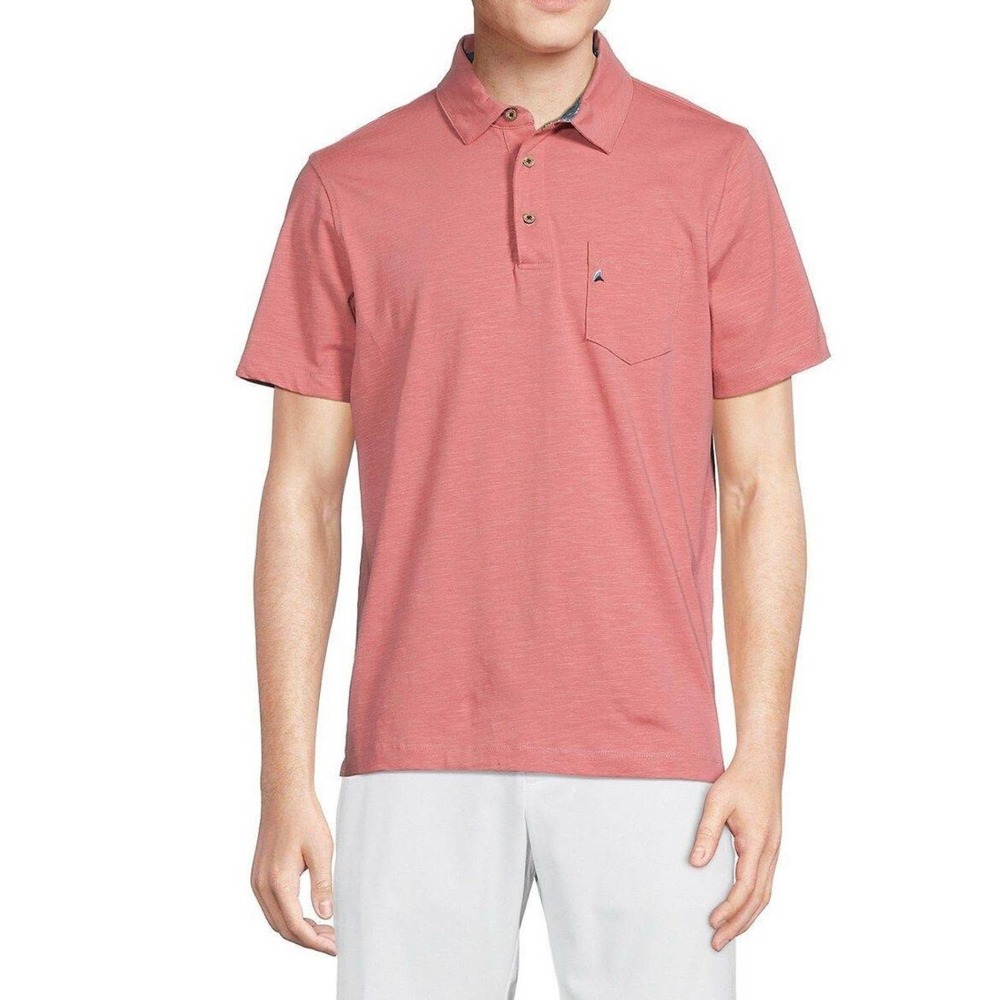 Tailor Vintage Men’s XL Dusty Rose Airotec Golf Polo Shirt Performance Stretch